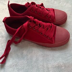 Tommy Hilfiger Red Velvet Women's Sneakers